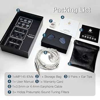 イヤホン Hidizs MP145 Hidizs MP145 Ultra-large Planar Magnetic HiFi In-ear